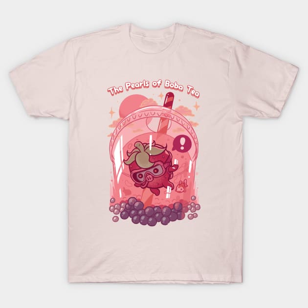 The Pearls of Boba Tea T-Shirt by wehkid